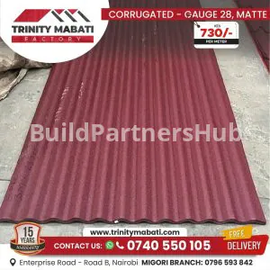 Corrugated Gauge 28 Matte