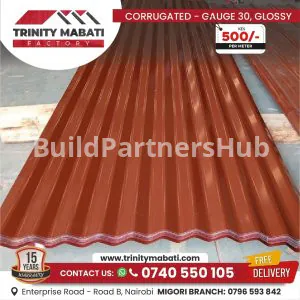 Corrugated Gauge 30 Glossy